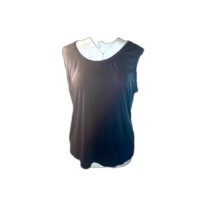 wow! Dana Buchanan basic Black Silky Feel Sleeveless Spandex Cami/tank Size XL